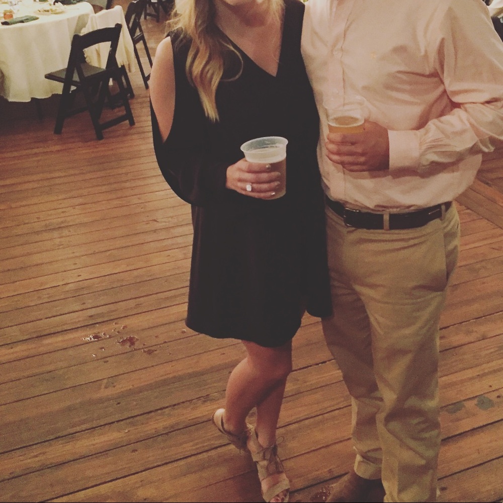 Do + Be long sleeve black dress size small